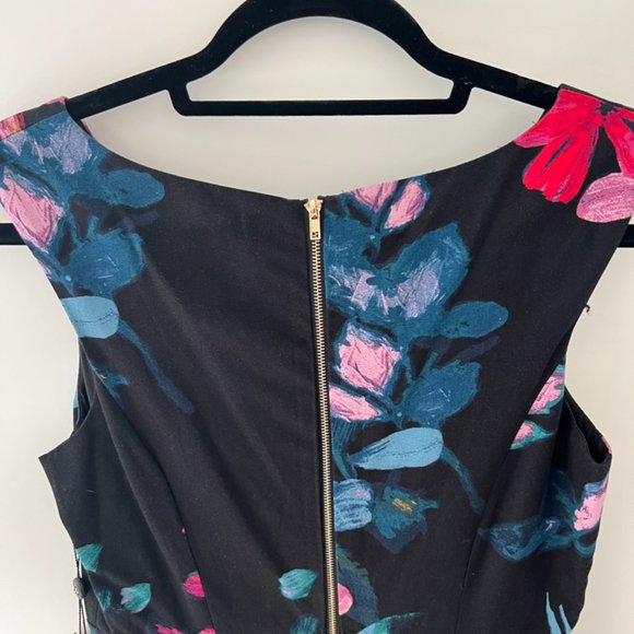 Adrianna Papell - Fit and Flare Pleated Dress - Picture 8 of 11